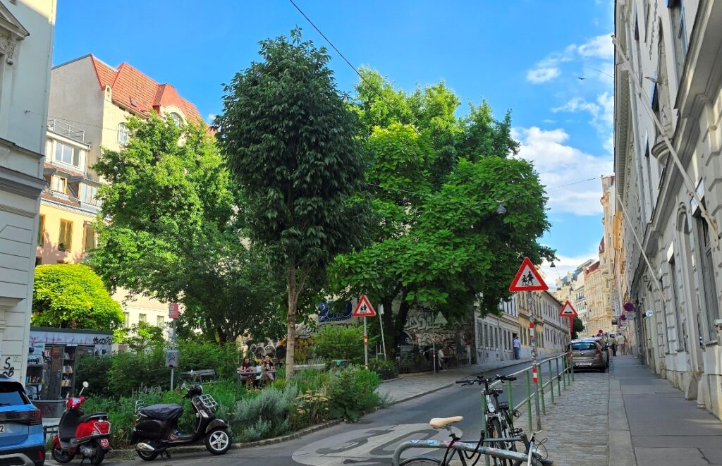 Vally-Wieselthier-Park in 1070 Wien, Foto: © Veronika Fischer