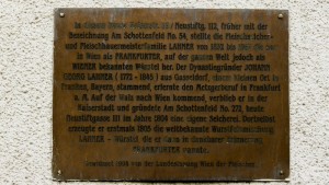 Gedenktafel Frankfurter