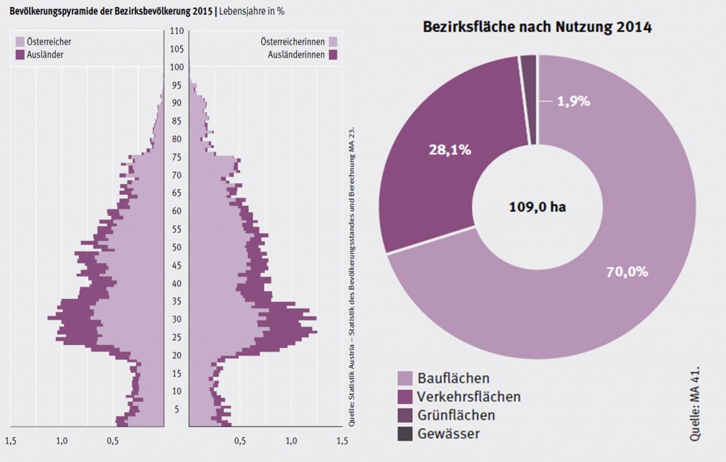 Demografie Neubau Flache und Altersverteilung