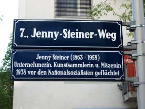 Jenny Steiner war Unternehmerin, Kunstsammlerin und Mäzenin. Sie flüchtete 1938 vor den Nationalsozialisten.