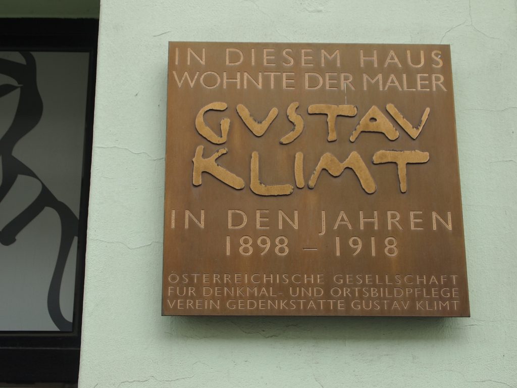 Gedenktafel für Gustav Klimt in der Westbahnstraße 36, 1070 Wien