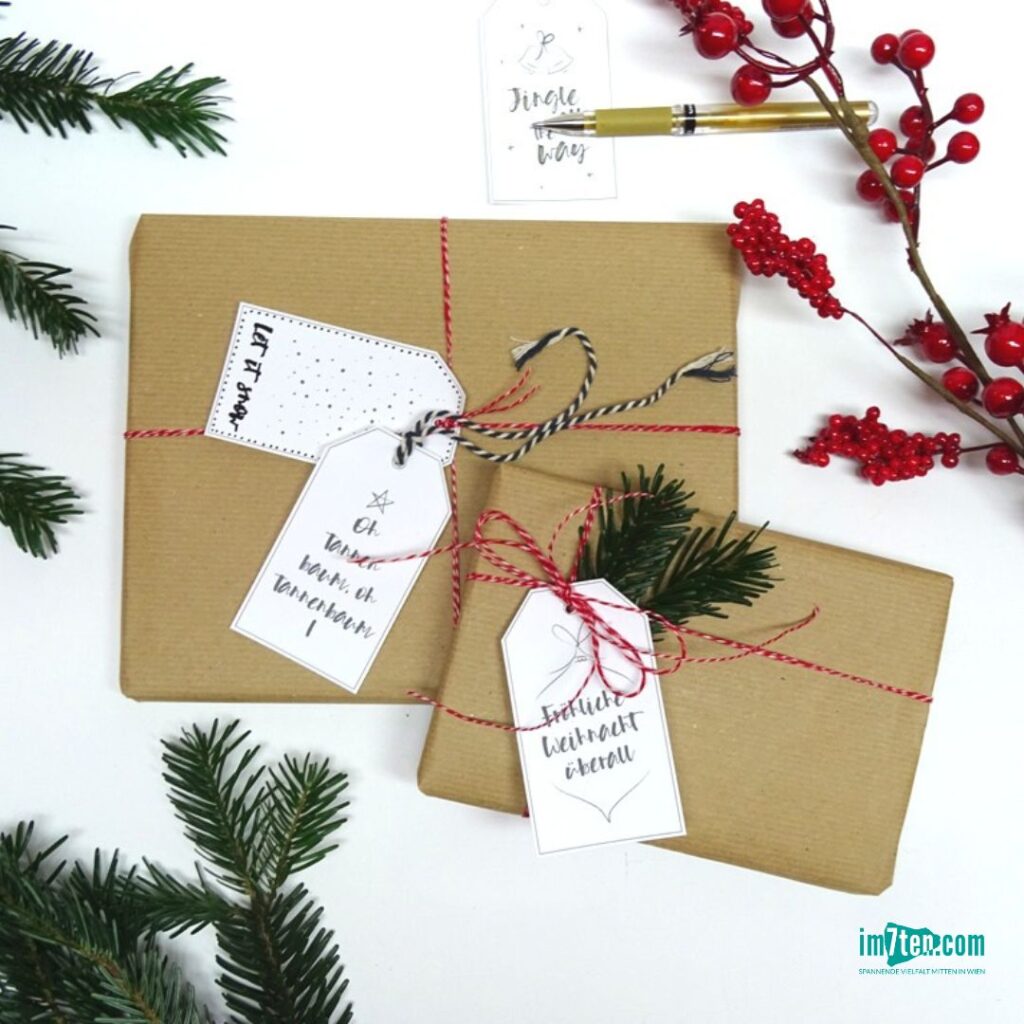 Lade dir diese Geschenkanhänger für Weihnachtsgeschenke kostenlos auf im7ten.com herunter.