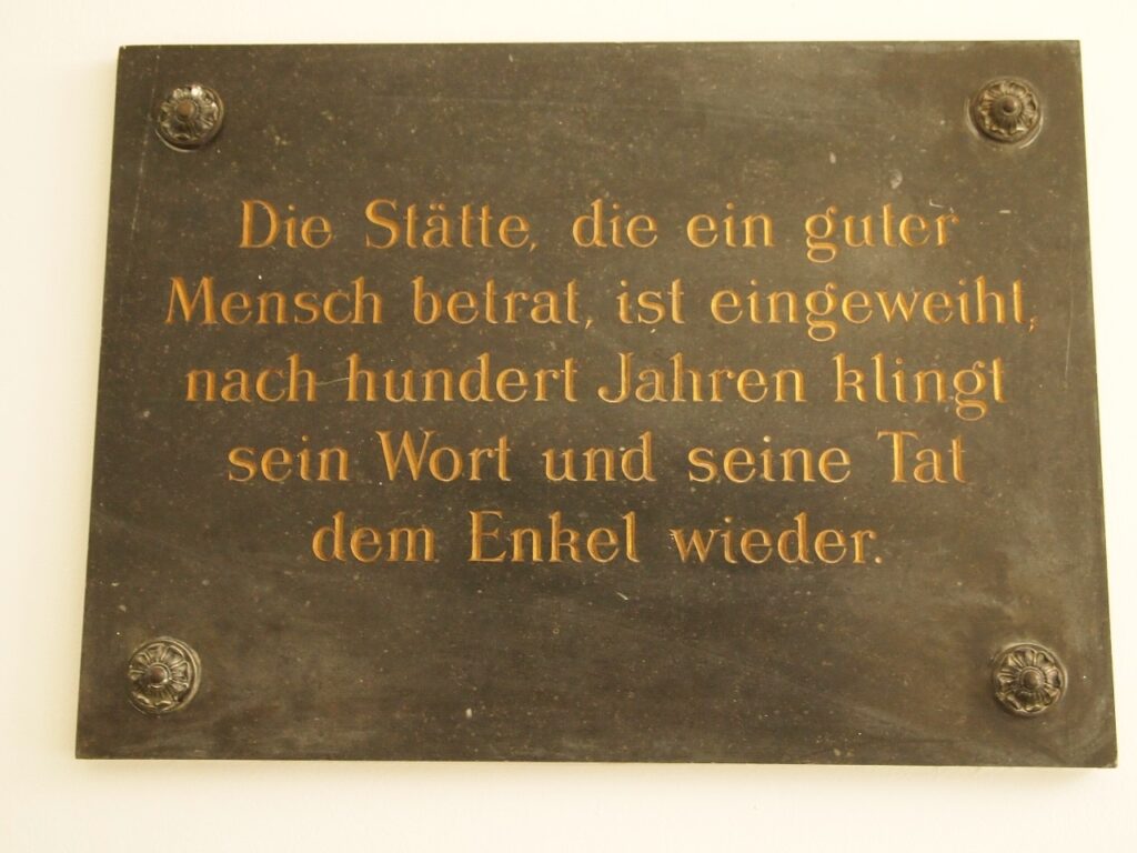 Gedenktafel für Ludwig Anzengruber in der Stuckgasse 15, 1070 Wien