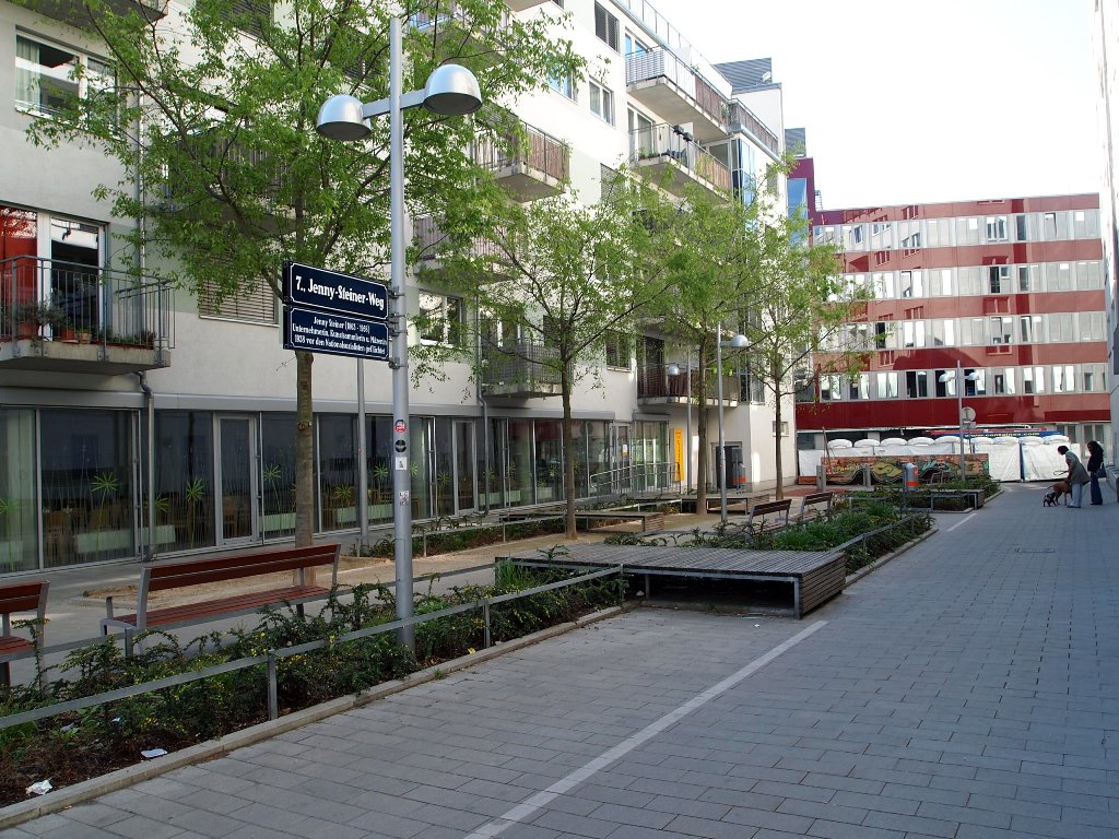 Der Jenny-Steiner-Weg liegt im 7. Bezirk zwischen Lindengasse und Seidengasse bzw. Ahornergasse. Foto: © Veronika Fischer