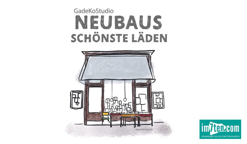 Das Postkartensammelprojekt von Gadeko Studio heißt Neubaus schönste Läden