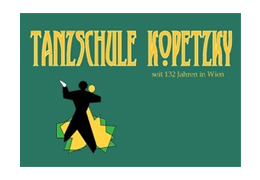 Das Logo der Tanzschule Kopetzky in der Neubaugasse 7, 1070 Wien.