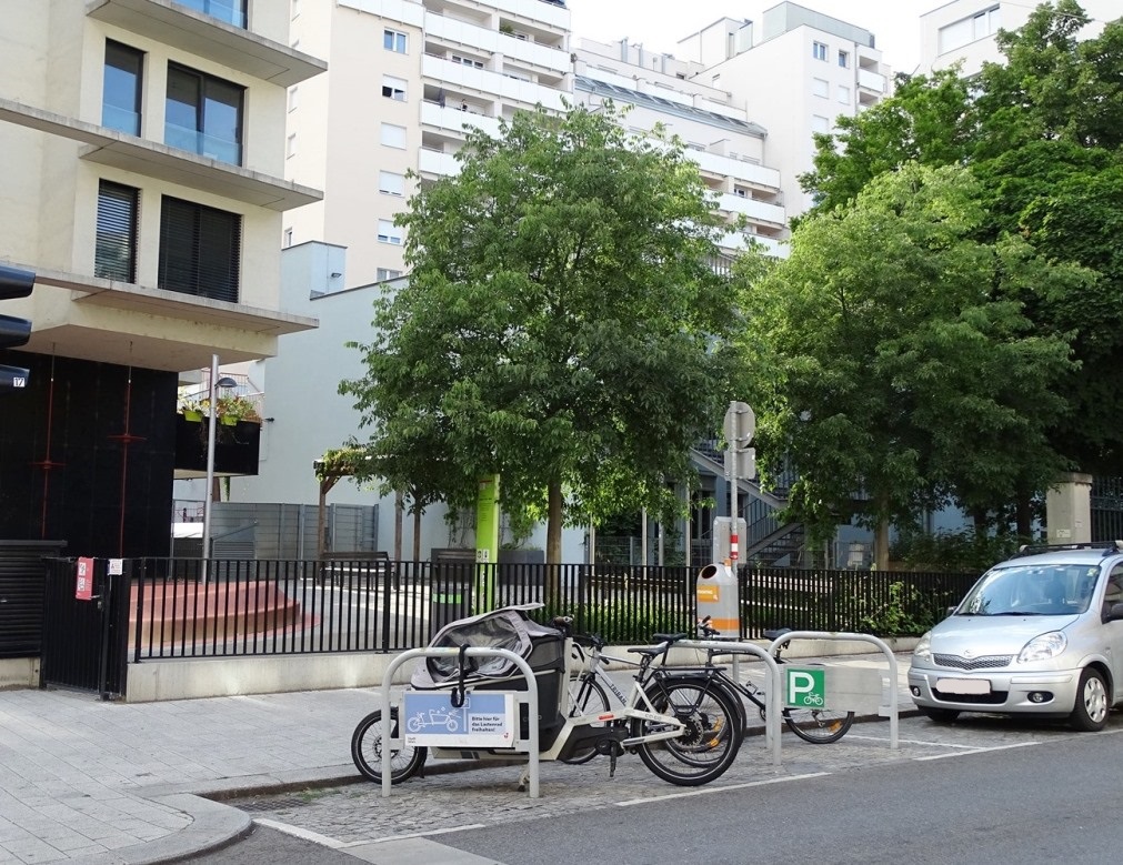 Der Marianne-Fritz-Park ist eine kleine begrünte Spielanlage im 7. Bezirk. Foto: © Veronika Fischer