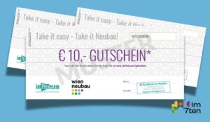 Der im7ten-Gutschein ist in über vierzig Shops im 7. Bezirk einlösbar.
