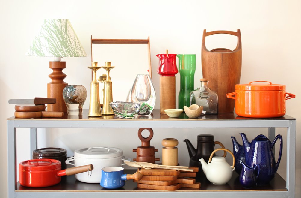 designqvist bietet Vintage Wohnaccessoires und Geschirr der 1950er und 1960er Jahre aus Skandinavien. Foto: Sandra Nalepka