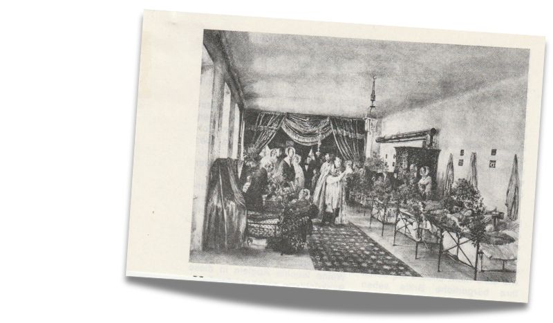 Bild von der Einweihung des Mauthnerschen Kinderspitals in der Kaiserstraße. Bild: zur Verfügung gestellt vom Bezirksmuseum Neubau