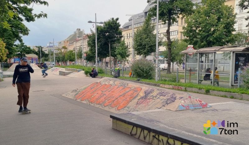 Im Skaterpark am Gürtel in Wien kann man seine Skills trainieren. Foto: © Christian Scherl