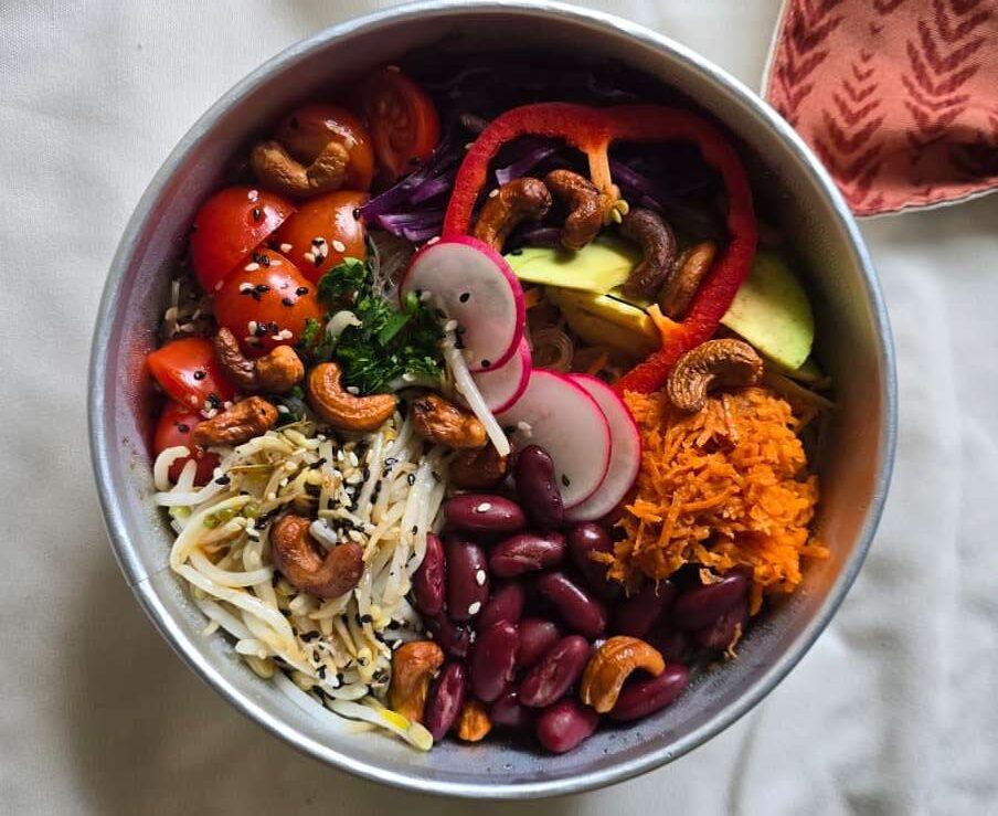 Vegane asiatische Bowl aus der Neubaugasse 70, Foto: © Veronika Fischer