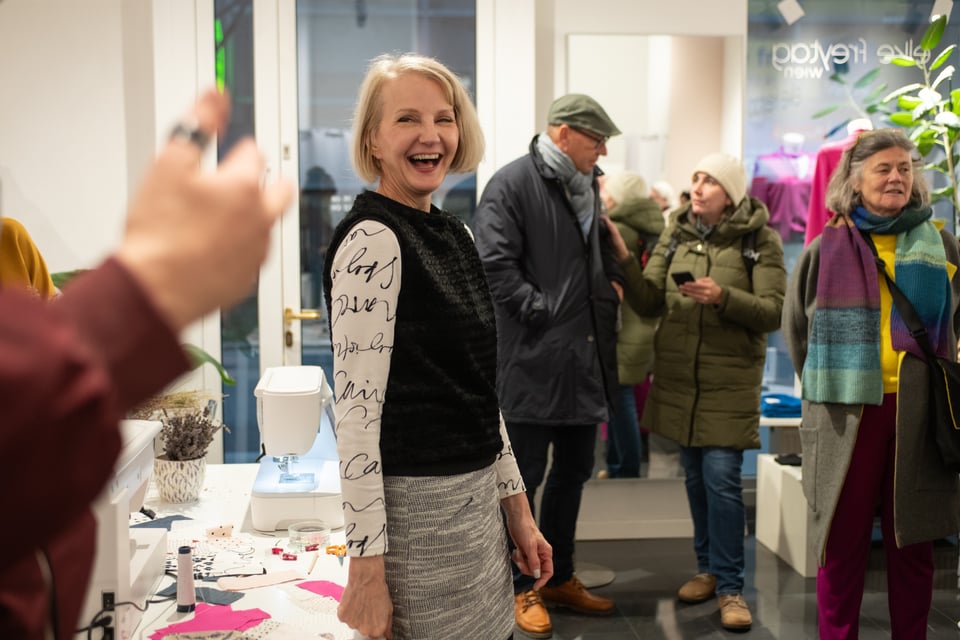 auch unsere Maker hatten Spaß: Designerin Elke Freytag © Fernanda Nigro