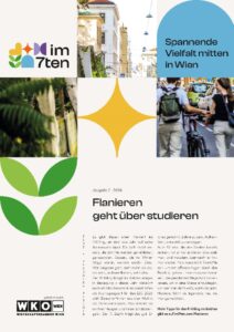 Entdecke die 7er News von April 2026 mit dem Titel "Flanieren geht über Studieren" mit einem Editorial von Veronika Fischer