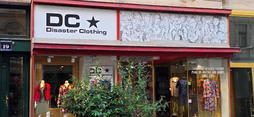 Disaster Clothing in der Kirchengasse 19, 1070 Wien, Foto: © Veronika Fischer