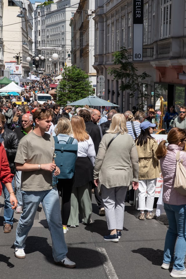 Flaniermarkt in der Neubaugasse, © Fernanda Nigro