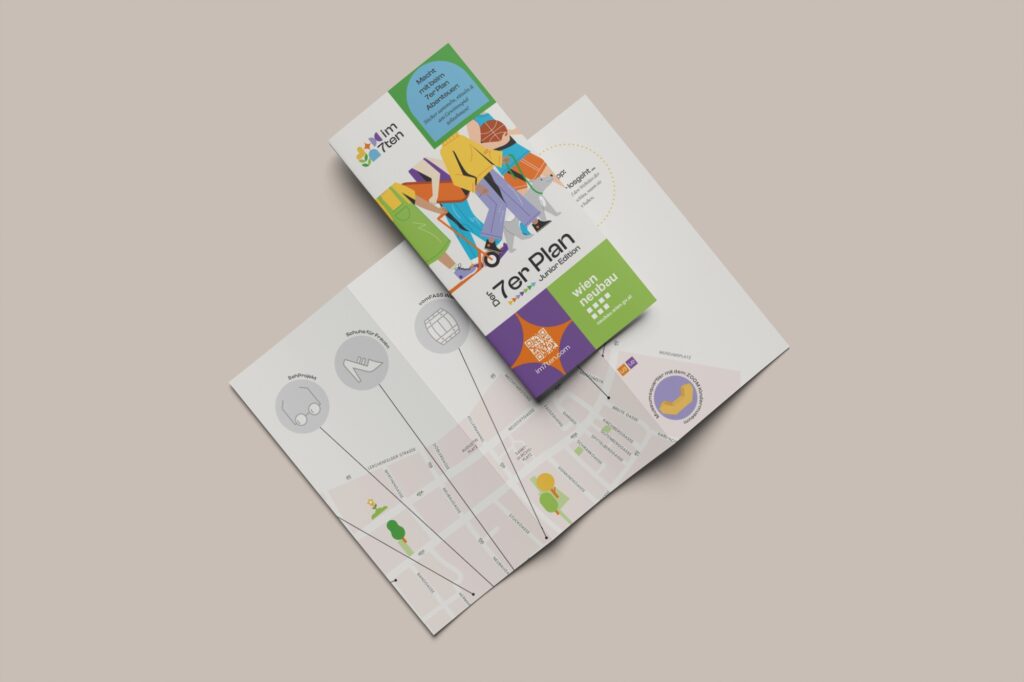 Der 7er Plan Junior Edition ist ein Geschenk der Kaufleute am Neubau an die Kinder des 7. Bezirks