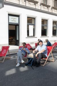 In der Loungearea der J. Hornig Kaffeebar konnte man es sich gemütlich machen. © Fernanda Nigro